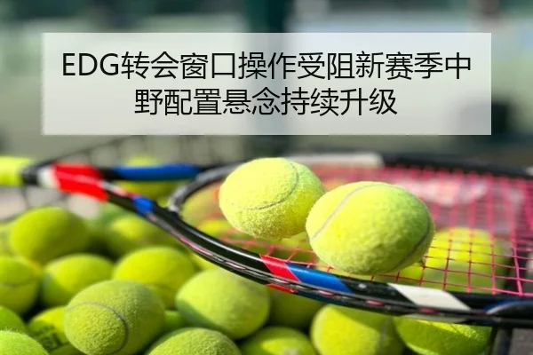 EDG转会窗口操作受阻新赛季中野配置悬念持续升级
